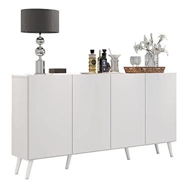 Imagem de Aparador Buffet Retrô Multimóveis Veneza 4 Portas Fg3556 Branco