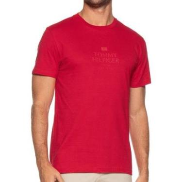 Imagem de Camiseta Tommy Hilfiger Tonal Vermelha-Masculino