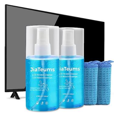 Imagem de JiaTeums Limpador de tela de carro, spray de limpeza para laptop sem gotejamento com pano de limpeza para CD LCD, LED, computador, celular, monitor, óculos (200 ml x 2)