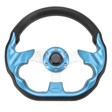 Imagem de Volante de Carro, Volante de Corrida Universal, Aparência Elegante de 13 Polegadas, Aderência Aprimorada, Volante Esportivo de 6 Parafusos para Veículo, Couro