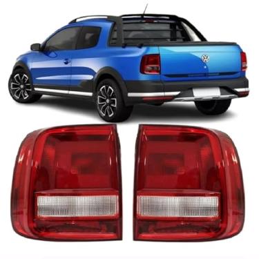Imagem de Par Lanterna Traseira Saveiro G7 2017 2018 2019 2020 2021 2022 Bicolor Cor:Bicolor