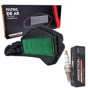 Imagem de Vela Iridium + Filtro De Ar Pcx 150 2019 2020 2021 2022 2023 - VEDAMOT