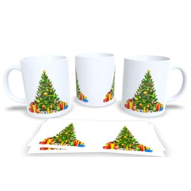 Imagem de Canecas de Porcelana Branca Personalizadas Arvore de Natal 4 (Mod.76)