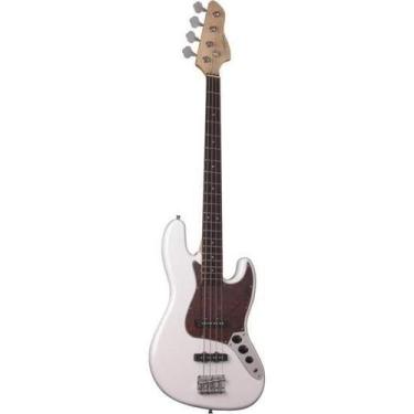 Imagem de Contrabaixo Giannini GB -100 Jazz Bass Elétrico Passivo Branco/Turtle