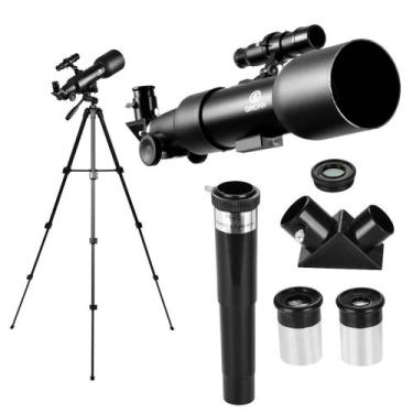 Imagem de Telescopio Astronomico Greika Adulto e Criança 60mm F360 com Tripé Aju