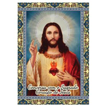 Imagem de 10.000 Santinho Conversa Sagrado Coração de Jesus (oração no verso) - 