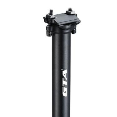 Imagem de Canote selim alumínio 2d 31.6 x 400mm peça única preto - Loja Duas Rod