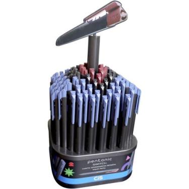 Imagem de Caneta Esferográfica CIS Pentonic 0.7MM Sortida Retrátil Display com 1