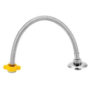 Imagem de Engate Mangueira Flexível De Aço Inox Trançado 30 Cm - TFC