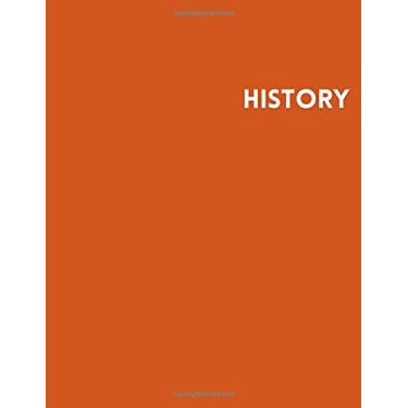 Imagem de History Notebook: Notebook for Class Notes, Thoughts & Doodles / Orange Soft cover College Ruled Notebook for history studies / Journal for Back to School and Home College Writing Notes