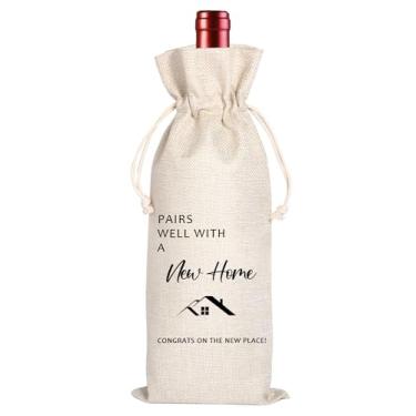 Imagem de Presentes de inauguração de casa nova | Primeiro presente de casa nova | Presente de corretor de imóveis para clientes | Sweet Home Parabéns | Decorações de festa de inauguração | Sacos de presente de