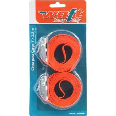 Imagem de Cinta Para Carga Waft Sem Catraca 1'' X 2,5M Com 2 Pecas - 6240 - BRAS