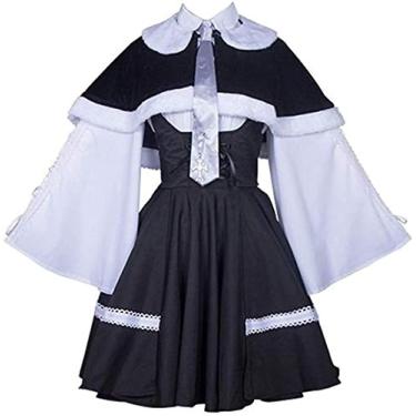 Imagem de Yosuga no Sora Sky of Connection Cosplay Kasugano Sora Cosplay Fantasia de inverno Conjunto completo de fantasia de Halloween, Tamanho:, Small