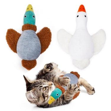 Imagem de Brinquedo para Gatos Potaroma Birds - Pacote com 2 - Catnip, Macio e D