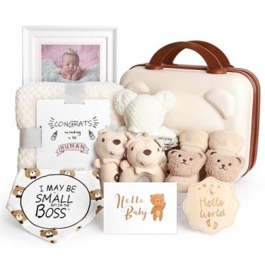 Imagem de Conjunto de Presentes para Bebê IaoVueby Bear - Chocalho, Manta, Babad