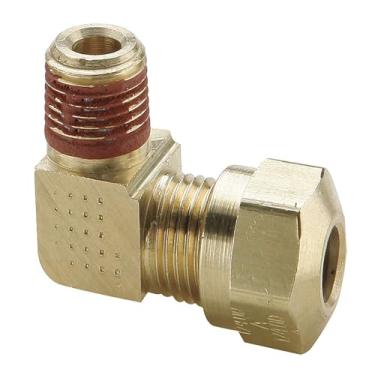 Imagem de Parker VS269NTA-3-2-pk10 Air Brake D.O.T. Estilo de compressão para J844 Tubing-NTA, tubo a tubo, compressão e tubo macho, cotovelo de 90 graus, latão, 3/16", 1/8" (pacote com 10)