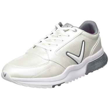 Imagem de Callaway Sapato de golfe feminino, Branco, cinza, 8 UK Wide