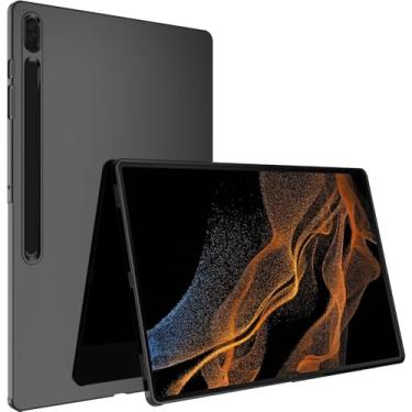 Imagem de BREPRIO Capa para Samsung Galaxy Tab S10 Ultra de 14,6 polegadas (2024)/Galaxy Tab S9 Ultra (2023)/Galaxy S8 Ultra (2022), [leve + protetora] capa ultrafina macia à prova de choque, preta