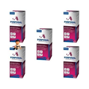 Imagem de Kit com 5 virbac fosfosal 100 ml