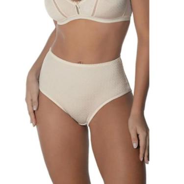 Imagem de Calcinha Bibelô Demillus 57487 Cintura Alta Poliamida, G, Perola