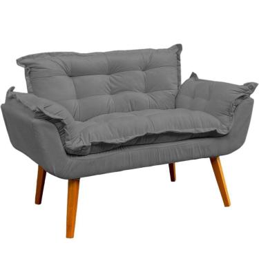 Imagem de Namoradeira Decorativa Para Sala Recepção Consultório Escritório Manicure Alice Suede