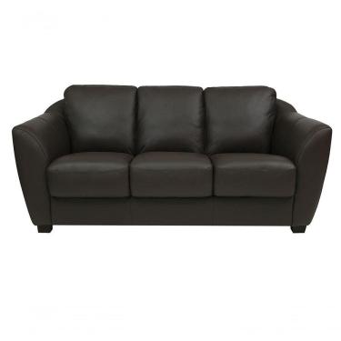 Imagem de Sofá De Couro Baltic 3 Lugares Marrom - Mempra