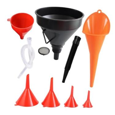 Imagem de KiBcsLic Funis de gasolina para uso automotivo Funis de boca larga Ferramenta universal para vazamento de óleo a gás para equipamentos de oficina de veículos