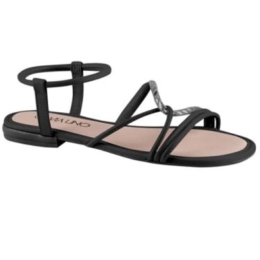Imagem de Sandalia Via Uno Rasteirinha Ref 859002slavv Preto/mest Preto 037