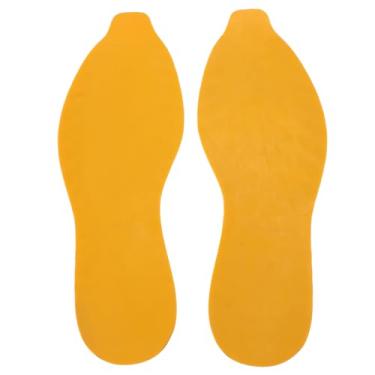 Imagem de LiebeWH 1 par de Sapatos Não Deslizantes Protetor para Tênis, V Padrão de Borracha Sola de Borracha Solas de Substituição Patch para o Tamanho 41-44 Resistência à Moda (Amarelo)