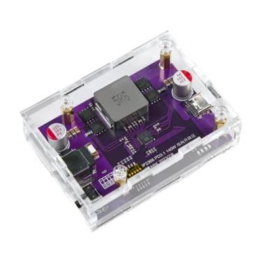 Imagem de Milageto Conversor de voltagem bidirecional, módulo de carregamento boost IP2366 2S/3S/4S/5S/6S comutável, módulo de potência conversor boost de 140 W, com Concha