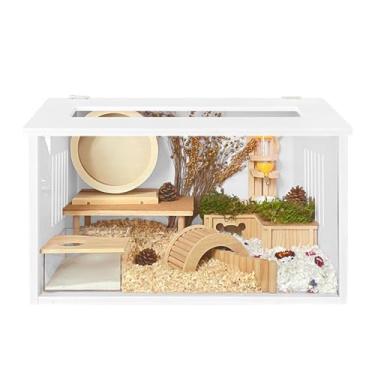 Imagem de Gaiola de porquinho-da-índia de 80 cm caixa de reprodução de hamster gaiola de acrílico para ratos gaiola de hamster habitat de animais pequenos para hamster, gerbos e coelhos pequenos