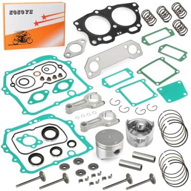 Imagem de Para carrinho de golfe EZGO Fuji Robin 295cc EH29C Kit de reconstrução de extremidade superior do motor MCI de 4 ciclos com kit de juntas de válvula de pistão STD 1991-2002