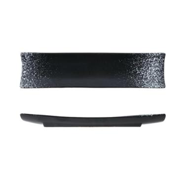 Imagem de Prato longo esmaltado de cor sólida cerâmica japonesa utensílios de mesa criativos domésticos -33 cm-décimo segundo mês lunar