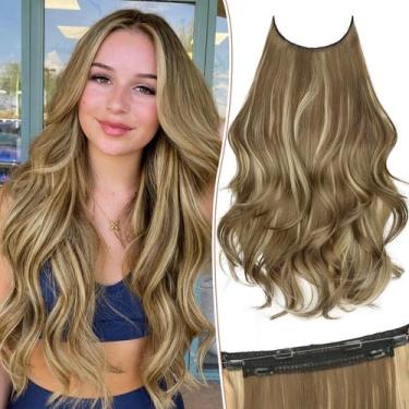 Imagem de Extensões de cabelo KookaStyle Invisible Wire Long Wavy 50cm