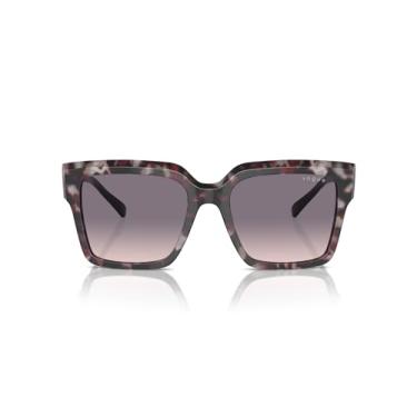 Imagem de Óculos de Sol Vogue Eyewear 0VO5553S 314936 Tam 54 / Cinza Tartaruga - Lentes Rosa Gradiente