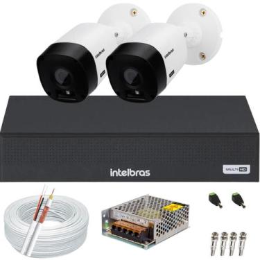 Imagem de Kit 2 Câmeras Vhl 1120B G2 DVR Intelbras 4 canais
