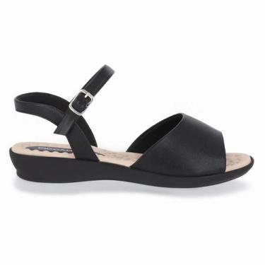 Imagem de Sandália piccadilly camila rasteira, Preto, 37