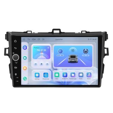 Imagem de JOYING Rádio automotivo para Toyota Corolla 2008-2013, Android 13, estéreo, tela sensível ao toque de 9 polegadas 4 GB + 64 GB com Carplay e Android Auto, link espelhado, navegação GPS, Bluetooth