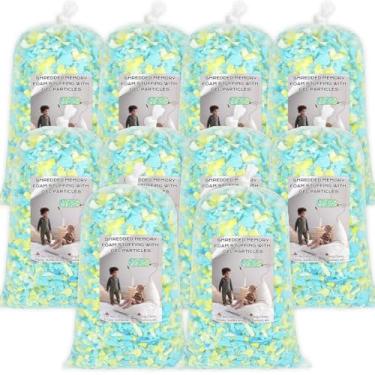 Imagem de Garifon Enchimento de saco de feijão, enchimento de espuma viscoelástica desfiada de 22,7 kg, enchimento de cadeira de pujão, enchimento de refil de saco de feijão, enchimento de saco de pancada