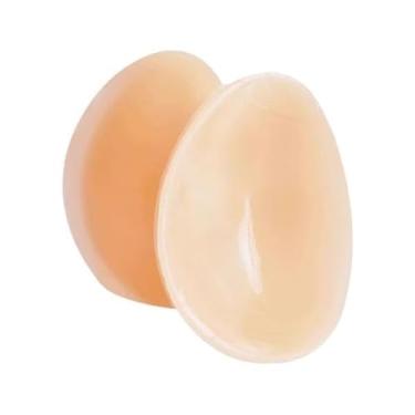 Imagem de menolana 2 peças de protetores de joelho de silicone, equipamento de proteção reutilizável para atletas, suporte de joelho com aderência para prática de, 14cmx12cmx2cm