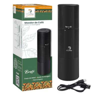 Imagem de Moedor de Café Elétrico Portátil, Até 25g por Dose, Configuração Multi Moagem para Espresso Gotejamento Despeje Sobre, USB Recarregável