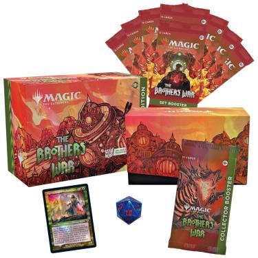 Imagem de Magic The Gathering The Brothers War Edição Presente, Carta Foil de Transformers, 1 Boo...