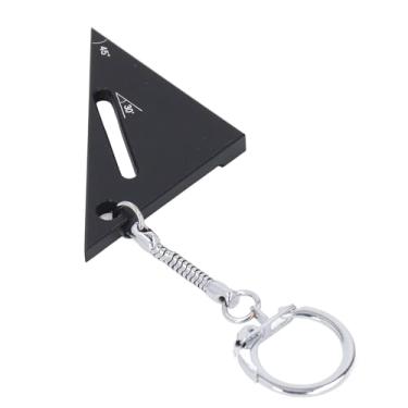 Imagem de Régua triangular para marcenaria ferramenta de medição de carpinteiro de liga de alumínio 90 45 30 graus