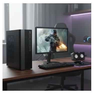 Imagem de Mini Desktop Intel Core I5 4570 8gb Ram Ssd 240b+monitor 19"+teclado e mouse +caixa de som+wifi 5G usb+Windows 11+ office 2024 +adptador BLuetooh