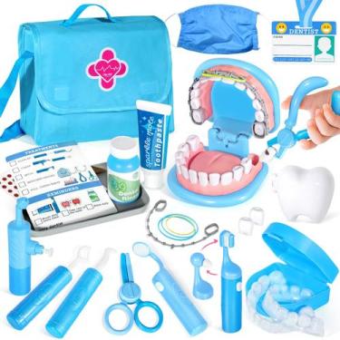 Imagem de Dentist Playset ULOVEME Kids RPG Toy com aparelho ortodôntico