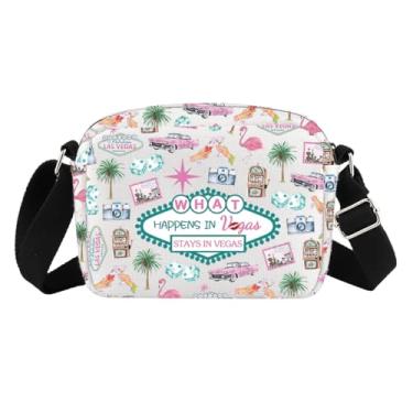 Imagem de CHOORO Bolsa de viagem Vegas Presentes para jogos de azar Presente para amantes de viagens What Happens In Vegas Stays In Vegas Bolsa de ombro, Permanece em Vegas Hb
