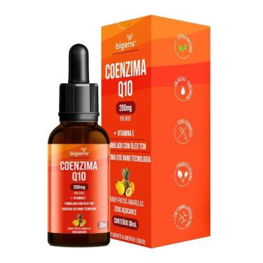 Imagem de Coenzima Q10 200mg + Vitamina E Gotas - 30ml Frutas Amarelas - Bigens-Masculino