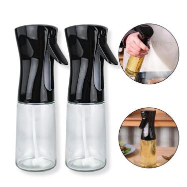 Imagem de Kit 2 Porta Azeite De Vidro Frasco Borrifador Cozinha 180Ml