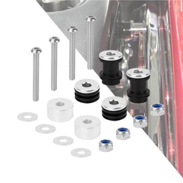 Imagem de HDBUBALUS Kit de ferragens de ancoragem para motocicleta Sissy Bar adequado para Harley Fat Boy Breakout Deluxe Trem noturno personalizado FLS FLSTC FLSTF FXBRS FLSTNSE FXSTC FXSTB 1984-2017