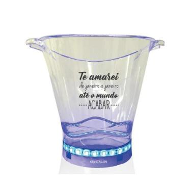 Imagem de Balde De Gelo Com Led Personalizado Para Dia Dos Namorados - Krystalon